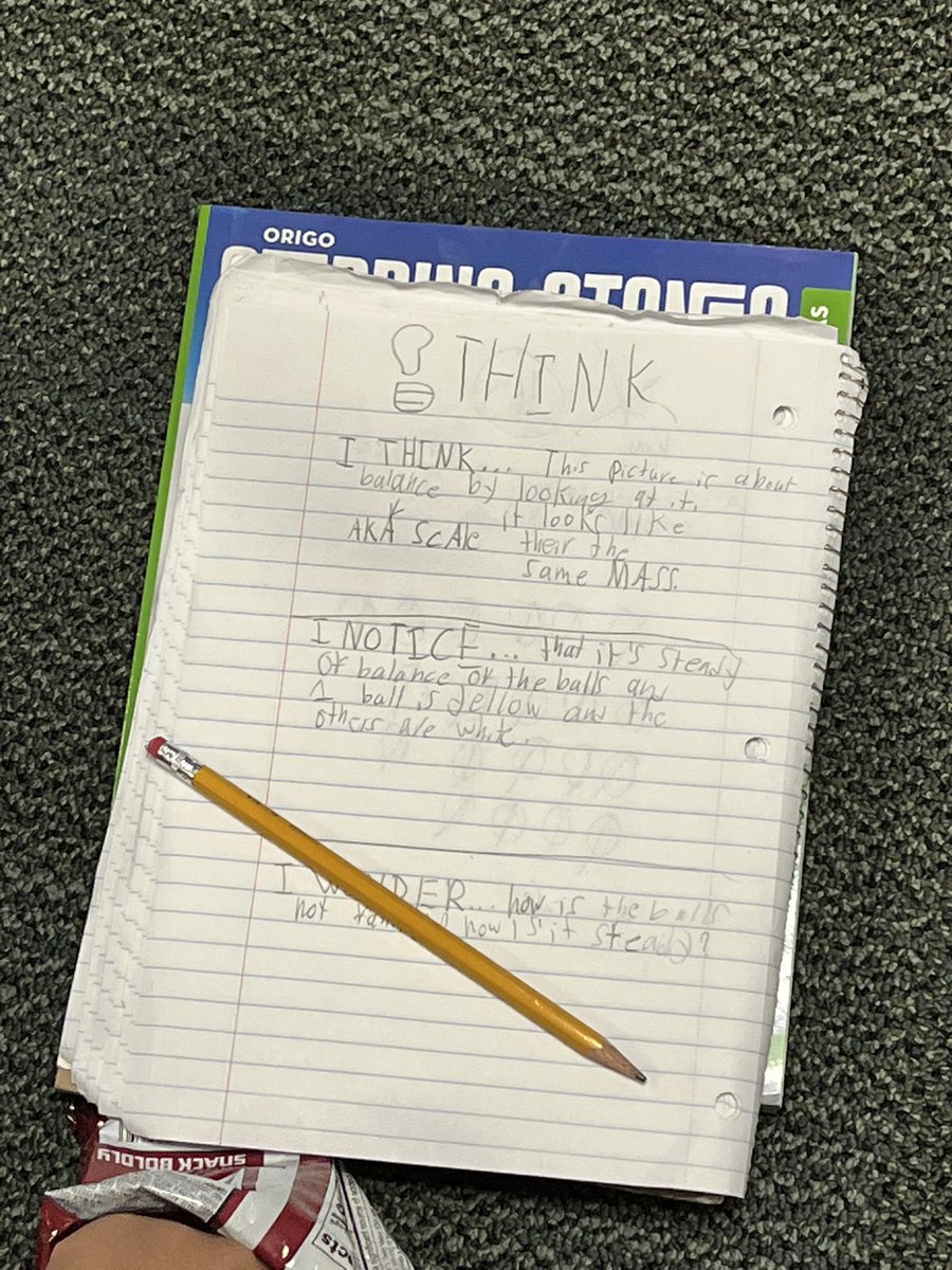 Loving the “I think, I notice, I wonder” from <a href="/mashupmath/">Mashup Math</a>!! Such a great bridge for math and science vocab too! #WritingInMath