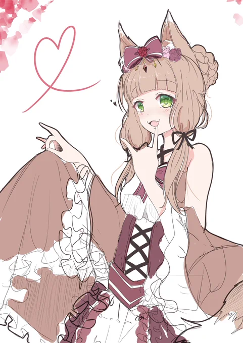 #イラストを4枚貼ると秋風に乗って絵柄を好いてくれる人の元へ届くらしい 
