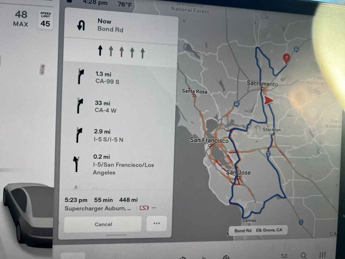 JTMcCook's tweet photo. Yo @elonmusk @Tesla what the hell is going on with your navigation system? https://t.co/5AyBCu70YR