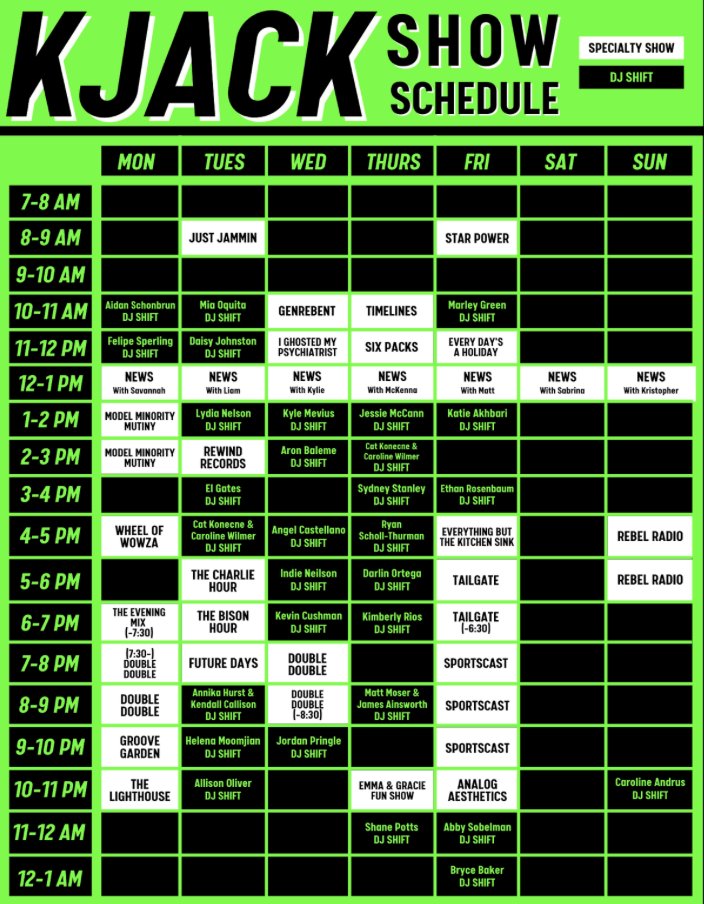 Check out that daily schedule tho👀!!!