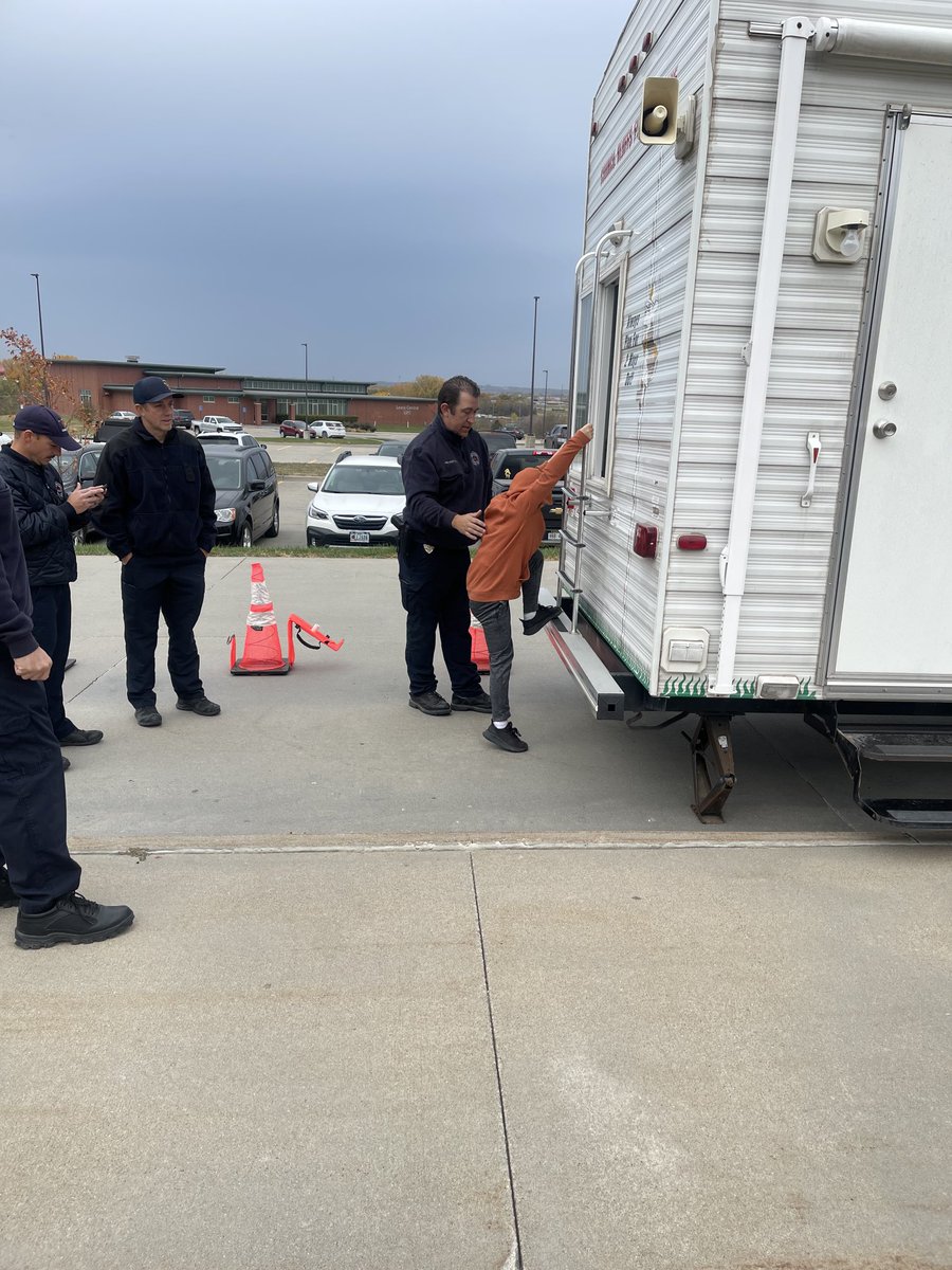 2nd and 3rd graders explored fire safety with the CB Fire Department