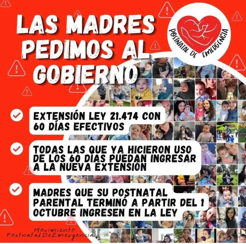 claudiazcorn's tweet photo. #ExtensiónPostnatalParental 
#AlertaSanitaria #PostnatalDeEmergencia
POR UNA EXTENSIÓN REAL 
@gabrielboric @jeannette_jara @totiorellanag @camila_vallejo https://t.co/omk5qXhqQY