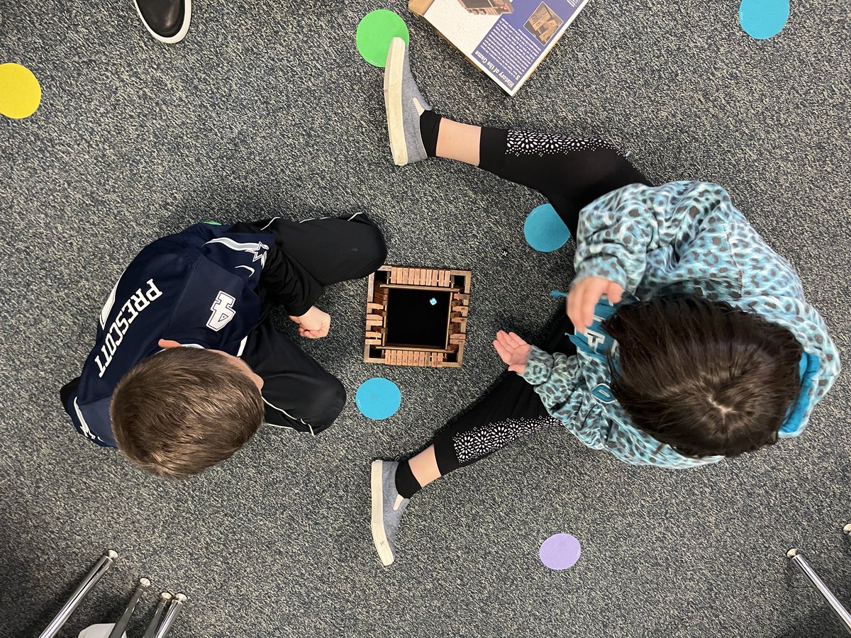 Rainy day calls for indoor recess - Mrs. Kerber’s 2nd graders making the most of the time inside