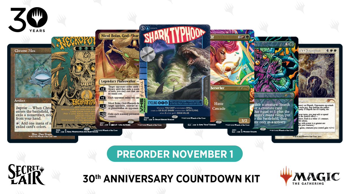 30th Anniversary Countdown Kit 3個セット お知らせ】 #MTGSecretLair『30th Anniversary Countdown Kit』 楽天