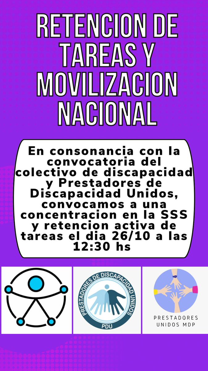 PrestadoresMdP's tweet photo. #prestadores #discapacidad #retención #ajuste #recorte #convocatoria #concentración #MarDelPlata https://t.co/5ho7RkD0cj