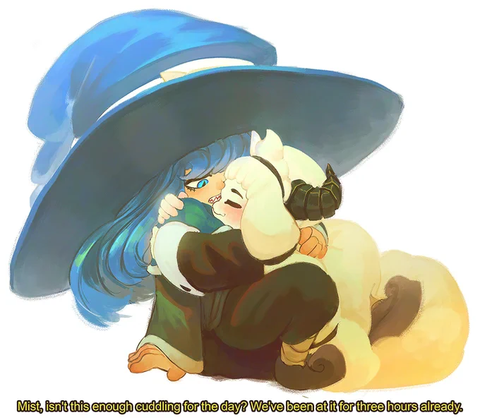 Mist with her friend 