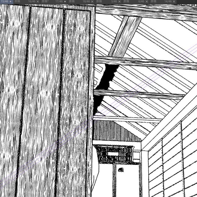 木目描いてるんだけど頭おかしくなりそうだよ 