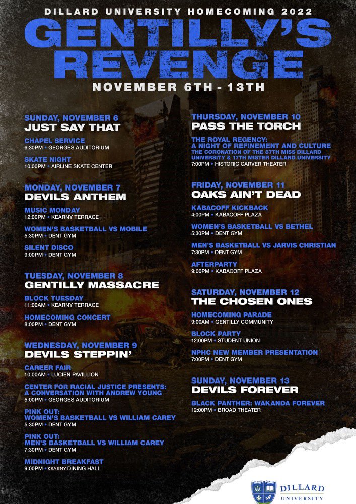 duCPT_1869's tweet photo. BLEU DEVILS😆💙🤍! We’re just under 2 weeks away from Gentilly’s Revenge! 😎😈ARE YOU 🫵🏽READY? Tell us what day you’re most excited for!! https://t.co/0ZQQE5y27W
