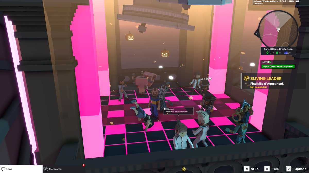 BeloRoman's tweet photo. @TheSandboxGame I just participated in the Paris Hilton  #Cryptoween Event. Dancing in the Clock Tower check out my screenshot below!
🎃👇 https://t.co/trlJd361lO