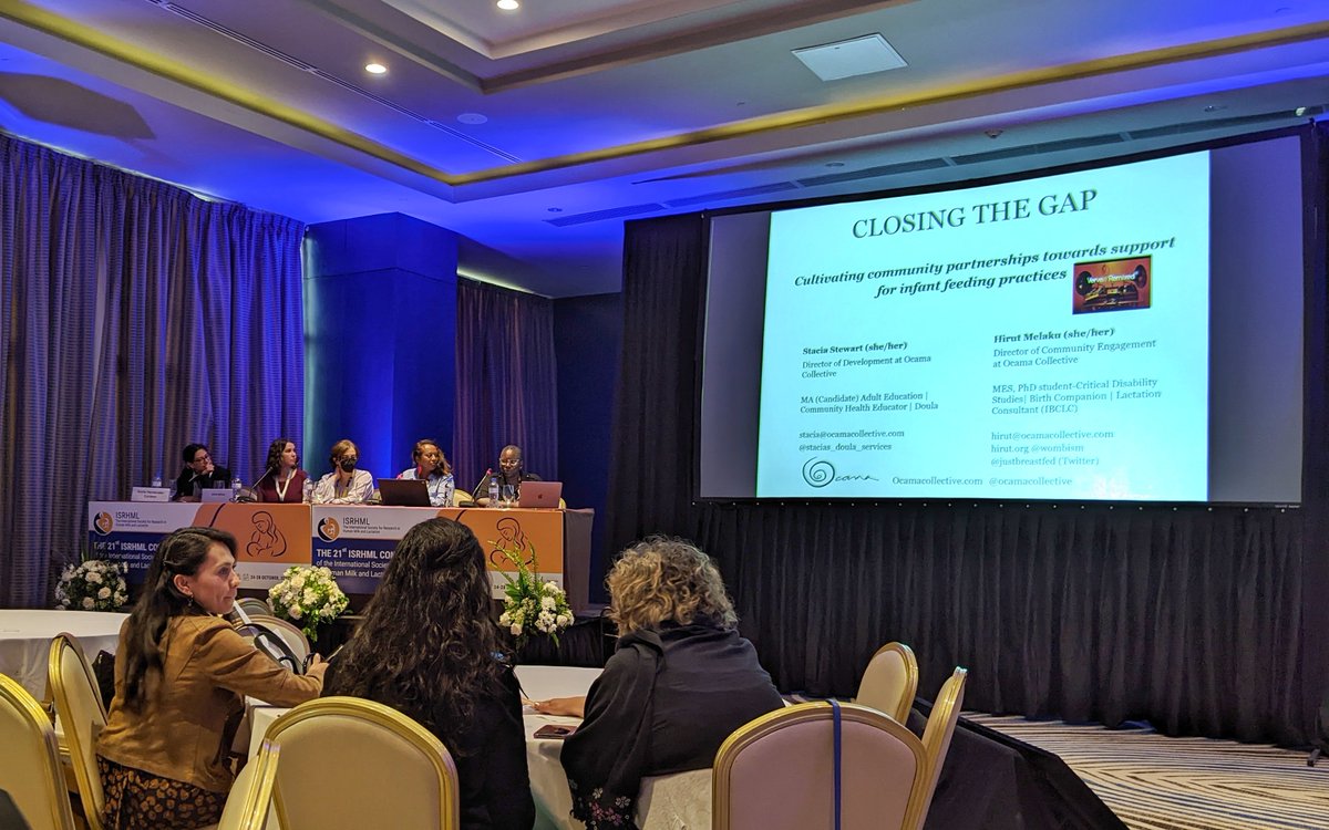 Jo-Anna Baxter, PhD (@joannabbaxter_) on Twitter photo Thanks so much to @stacias_doula_services and <a href="/justbreastfed/">Hirut Melaku, IBCLC ::ሂሩት::</a> for their fantastic presentation on community partnerships for infant feeding, including the @ocamacollective, engaging meaningfully, and so much more at the @ishrml conference #isrhml2022 Thanks so much to @stacias_doula_services and <a href="/justbreastfed/">Hirut Melaku, IBCLC ::ሂሩት::</a> for their fantastic presentation on community partnerships for infant feeding, including the @ocamacollective, engaging meaningfully, and so much more at the @ishrml conference #isrhml2022