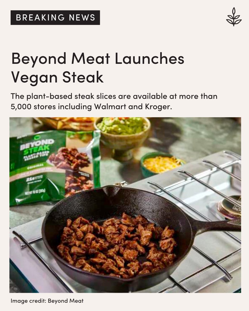 This is not a drill 🚨 Beyond Meat just released vegan steak!