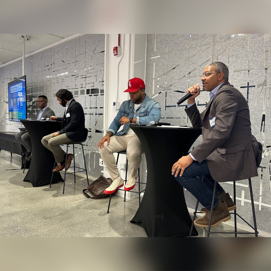 FundBlackChi's tweet photo. On Friday, October 14, CAAIP held our first event focused on bringing Black men in the philanthropic and nonprofit sectors together to begin an essential conversation about various issues impacting our shared work.  

#CAAIP #BlackMen #Philanthropy #Leadership https://t.co/RsgsPQHHmA