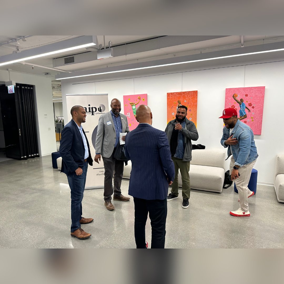 FundBlackChi's tweet photo. On Friday, October 14, CAAIP held our first event focused on bringing Black men in the philanthropic and nonprofit sectors together to begin an essential conversation about various issues impacting our shared work.  

#CAAIP #BlackMen #Philanthropy #Leadership https://t.co/RsgsPQHHmA
