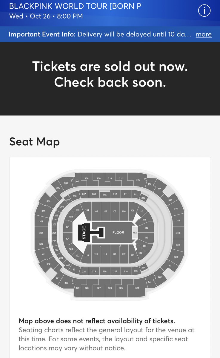 both Dallas shows are SOLD OUT probably there’s no more tickets left to be added #BORNPINK_WORLDTOUR