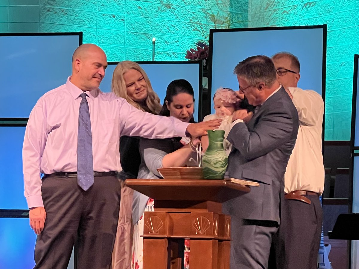 ClayChurch's tweet photo. Welcome to the family, Ryleigh! Still celebrating a wonderful day of worship highlighted by a celebration of baptism. https://t.co/u80tt9sX5y