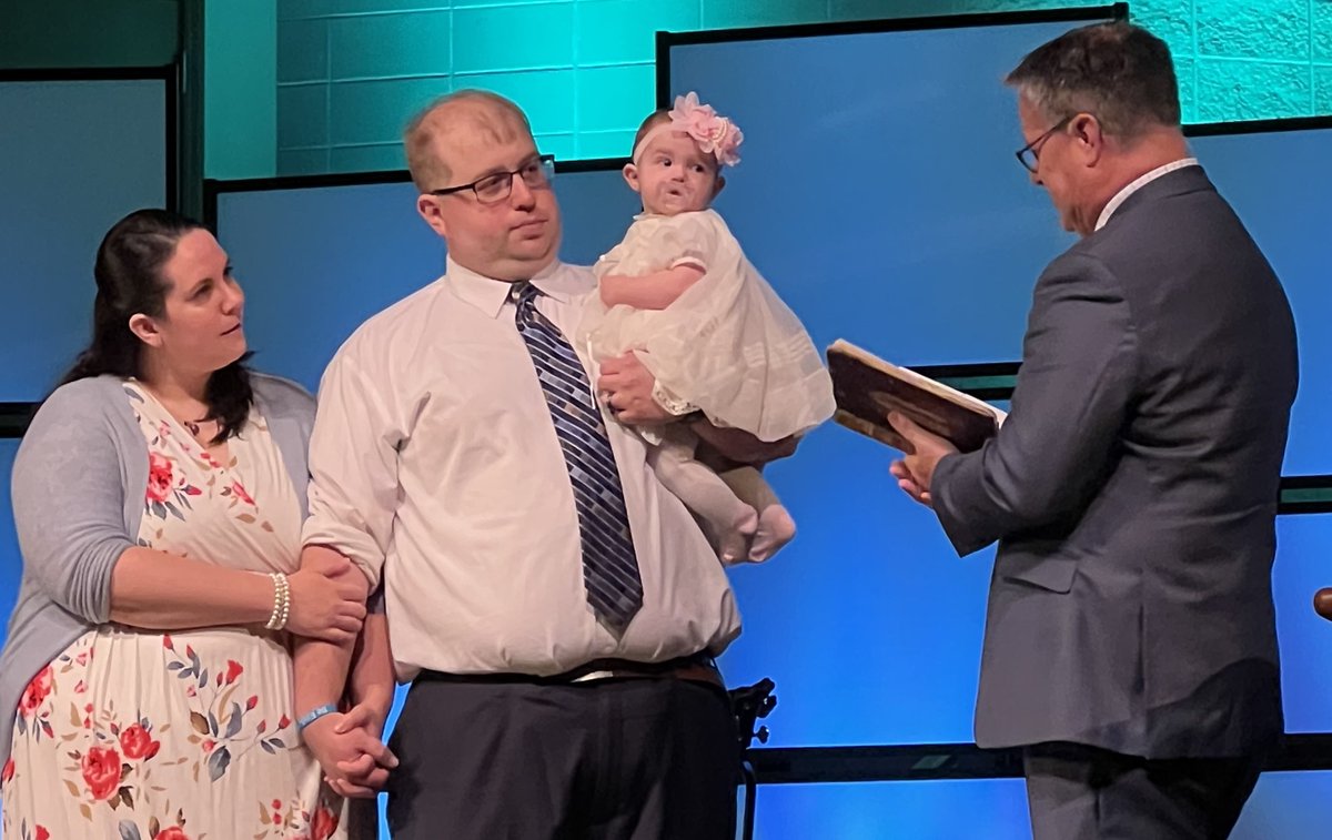 ClayChurch's tweet photo. Welcome to the family, Ryleigh! Still celebrating a wonderful day of worship highlighted by a celebration of baptism. https://t.co/u80tt9sX5y