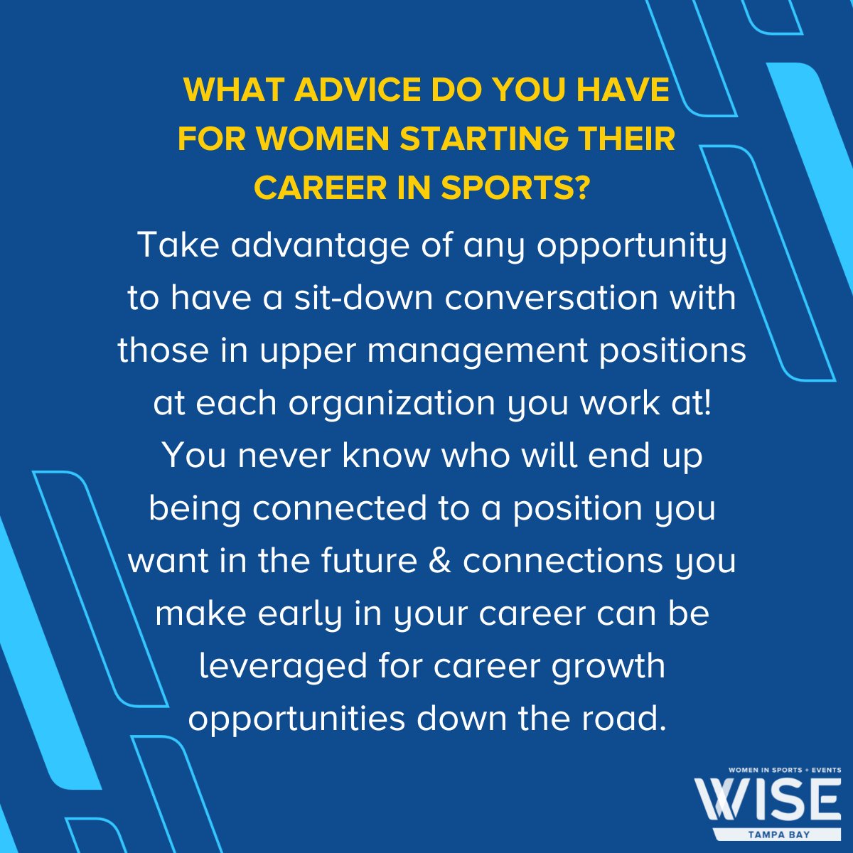 WISETampaBay's tweet photo. Monday Member Spotlight - Meet @jgrooms_TBSC, Director for @GrowEventsEDI who also serves as our Event Committee Co-Chair creating educational and inspirational events for our #WISETB Community.
#womeninsports #womeninbusiness #wisespotlight https://t.co/jO4aEFmGjf