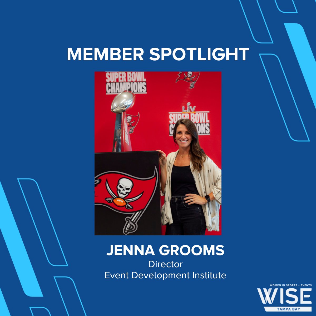 WISETampaBay's tweet photo. Monday Member Spotlight - Meet @jgrooms_TBSC, Director for @GrowEventsEDI who also serves as our Event Committee Co-Chair creating educational and inspirational events for our #WISETB Community.
#womeninsports #womeninbusiness #wisespotlight https://t.co/jO4aEFmGjf
