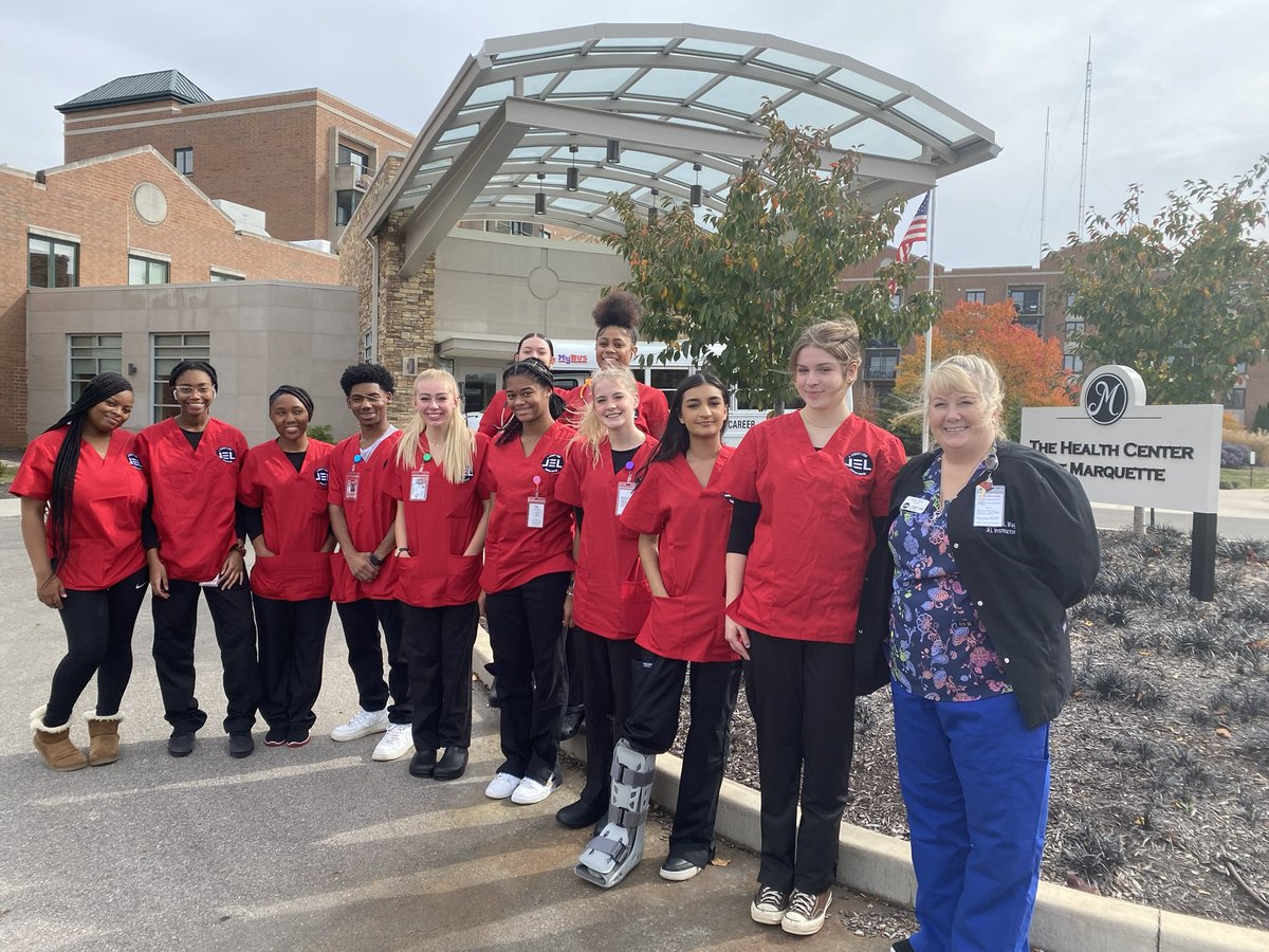 JELCC's tweet photo. Did you know that students can earn a CNA certification by the end of the school year? Today is just the beginning. It is the first day of our CNA clinical experiences! We are excited! #collegeandcareerready #CNAcertification https://t.co/qcztyqTdAc