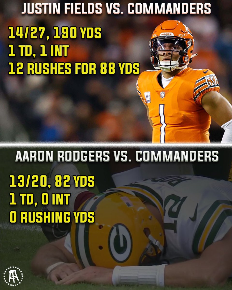 barstoolchicago's tweet photo. Since everyone else is always comparing Justin Fields’ stats to every other players’… https://t.co/tkuW9jTtY8
