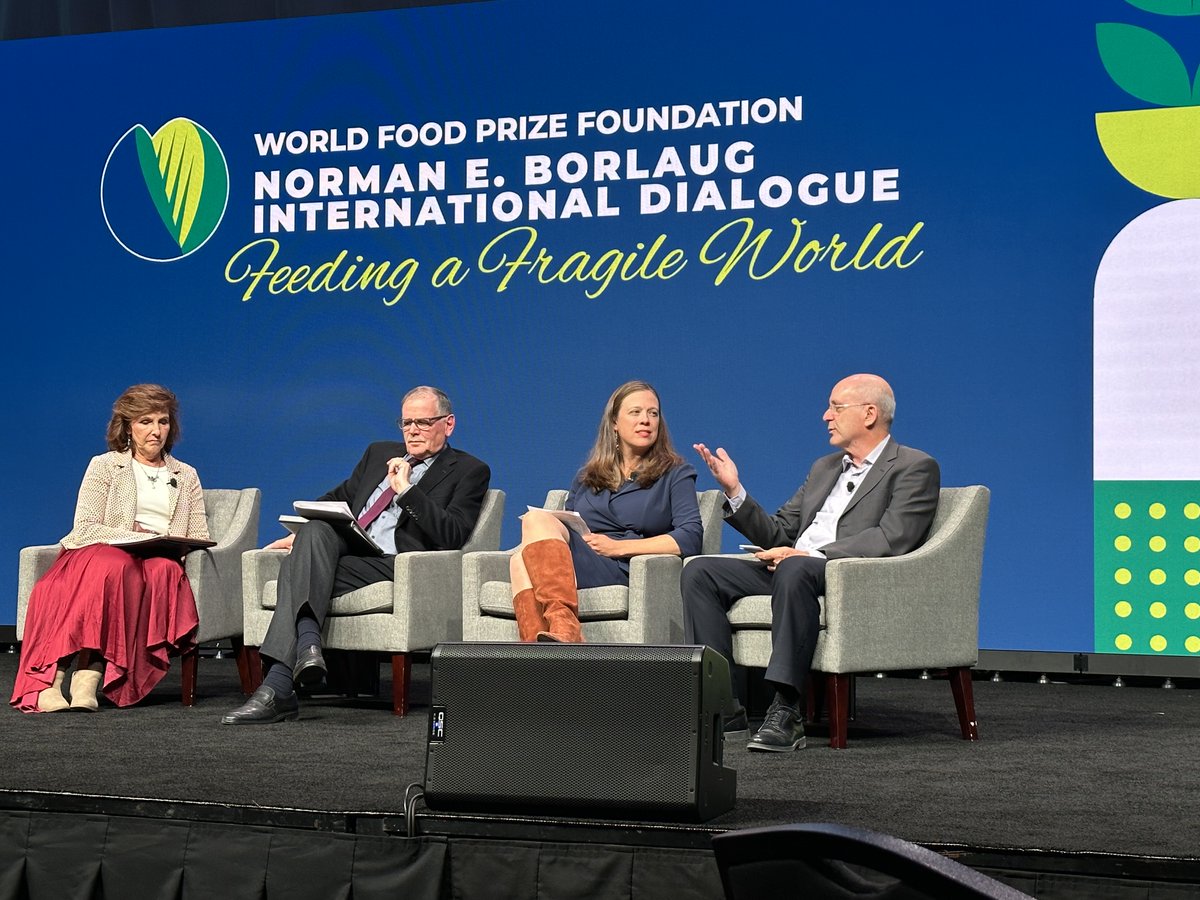 GroundworkBioAg's tweet photo. Honored to have had the opportunity to share our vision of food security, climate change, and #mycorrhizae. As CEO Yossi Kofman explained, “there is too much talk about 2050…we need to accelerate solutions today.”

Next stop, @COP27!

@dangrotsky #letyourgroundwork #foodprize22 https://t.co/eSeXsFdN3O