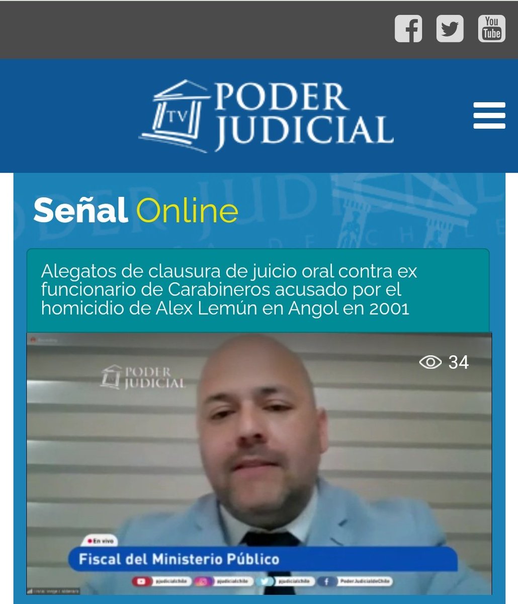 EN VIVO, Alegatos de clausura en causa por asesinato de Alex Lemún Saavedra poderjudicialtv.cl
En representación de la familia <a href="/CIDSUR/">Centro Sur CIDSUR</a>