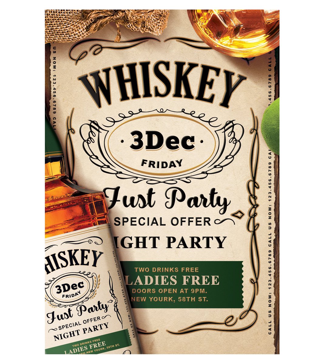 5PixelLayouts's tweet photo. Another one of my favorite premade flyers, Whiskey Night. Created by me👌🏼
More:
https://t.co/7JoLrS9njz
-
#photoshopflyer #templatepsd #design #whiskey #flyer #poster #drinks #photoshop #graphicdesign https://t.co/lzMNGCijKz
