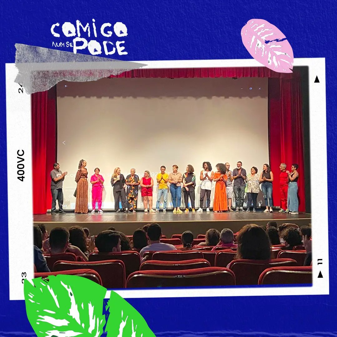 ComigoNumSePode's tweet photo. QUE NOITE, MINHA GENTE! 🌈
Nosso lançamento foi inesquecível! É com muito orgulho e felicidade que vemos o rosto de cada pessoa presente no Theatro 4 de Setembro, prestigiando essa estreia que nos é tão importante e necessária para Teresina e para o Piauí. https://t.co/PL7yfrKXEH
