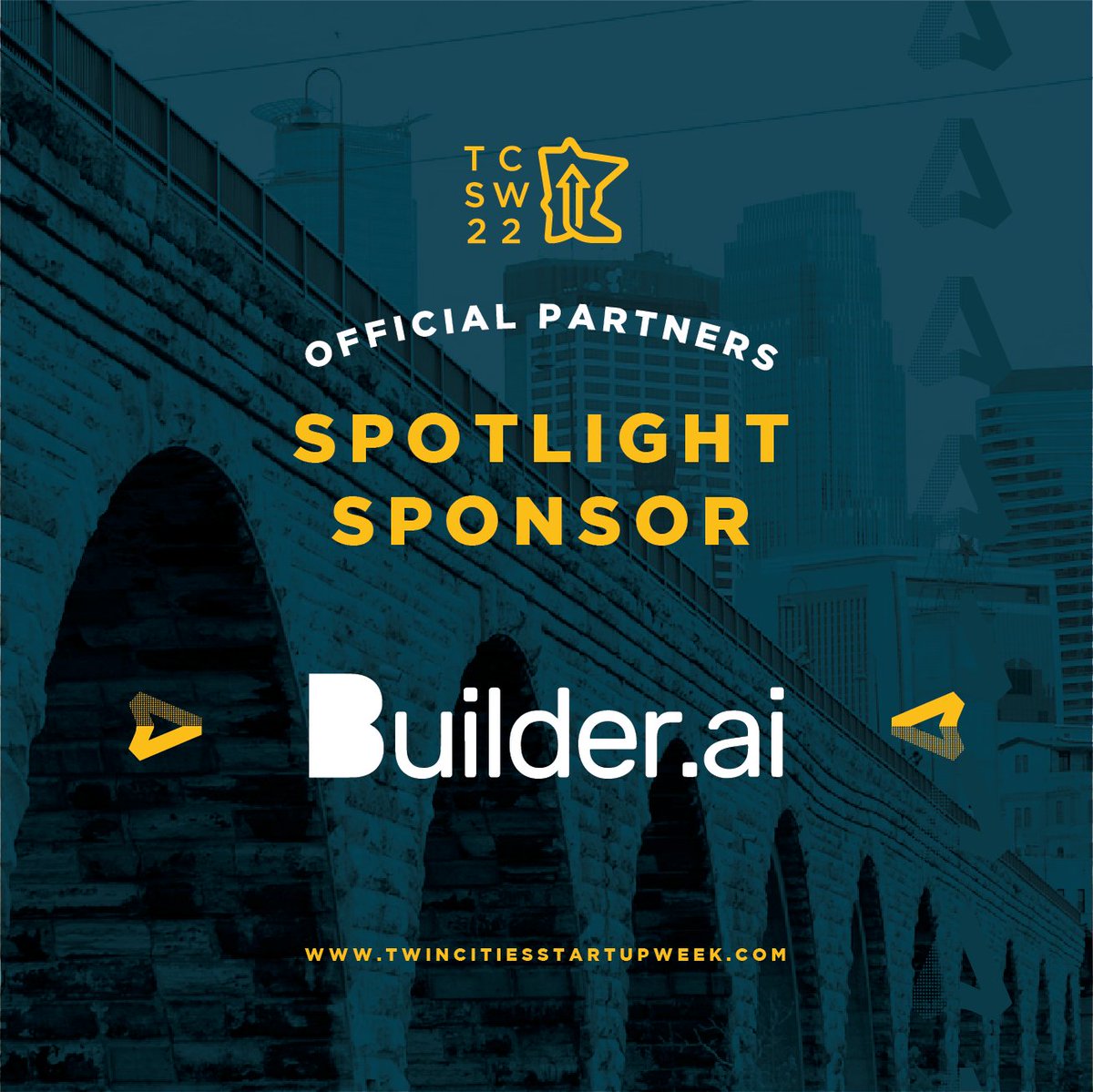 tcstartupweek's tweet image. Thank you to Spotlight Sponsor @Builderai for helping make #TCSW2022 possible!

From custom, pre-packaged, and full-service enterprise apps, @Builderai&apos;s powerful AI-based app creation produces exceptional products at cost-effective prices.

Learn more: hubs.la/Q01qxQV20
