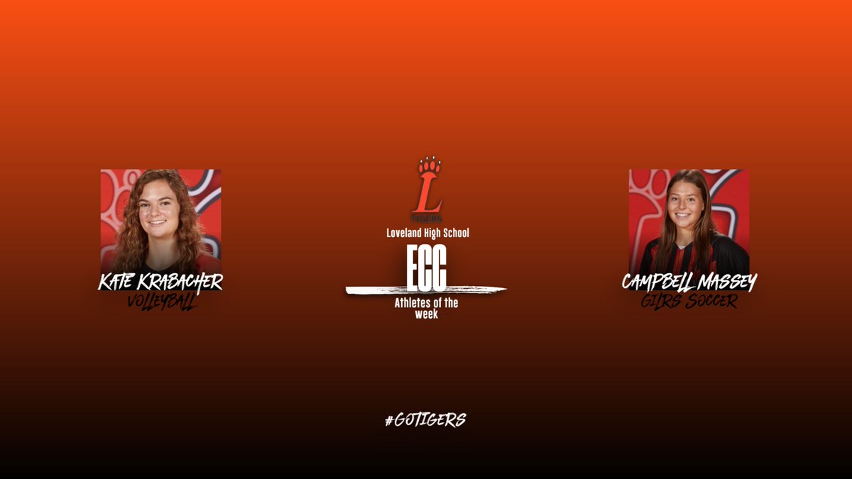 Shayne Lyons (@loveland_asstad) on Twitter photo Congratulations to Kate and Campbell on being named to ECC Athletes of the week! @LovelandTigerAD <a href="/lovelandtigersv/">Loveland Girls Volleyball</a> <a href="/LHSWsoccer/">Loveland Women’s Soccer</a> Congratulations to Kate and Campbell on being named to ECC Athletes of the week! @LovelandTigerAD <a href="/lovelandtigersv/">Loveland Girls Volleyball</a> <a href="/LHSWsoccer/">Loveland Women’s Soccer</a>