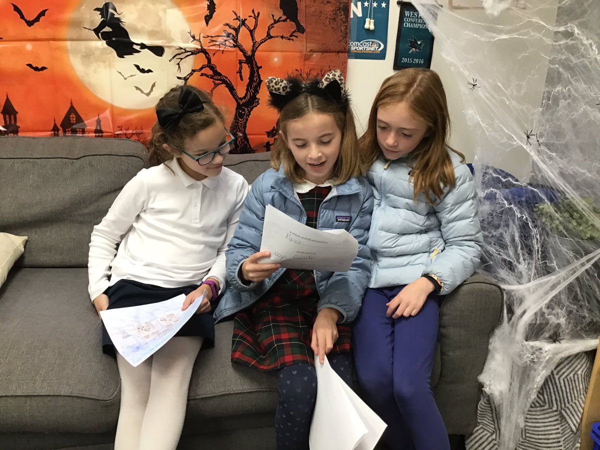 SSSAS_Lower's tweet photo. 3rd grade @SSSASsaints are putting their final touches &amp; peer sharing their personal narratives before tomorrow’s publishing party with family members. These kids have been working incredibly hard practicing every stage of the writing process! Tomorrow we celebrate! #SSSASgrade3 https://t.co/nKoBj13Zud
