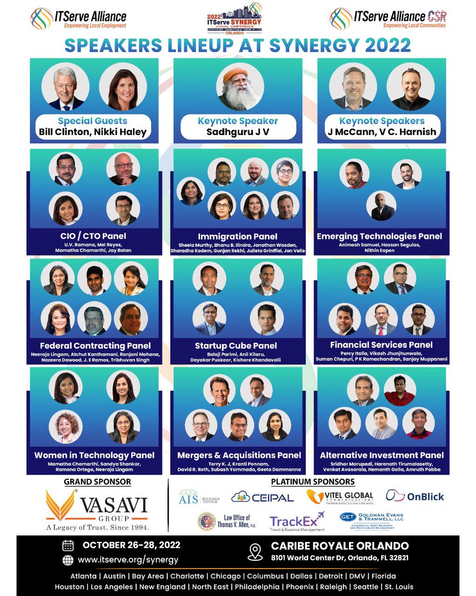 ITServeorg's tweet photo. Get actionable insights to scaleup and diversify your business with our Expert Speakers at #ITServeSynergy.

#Synergy2022 #ITServe #ITServeAlliance #NetworkWithITServe #ITServeSynergy2022 https://t.co/mrCmzQj3DQ