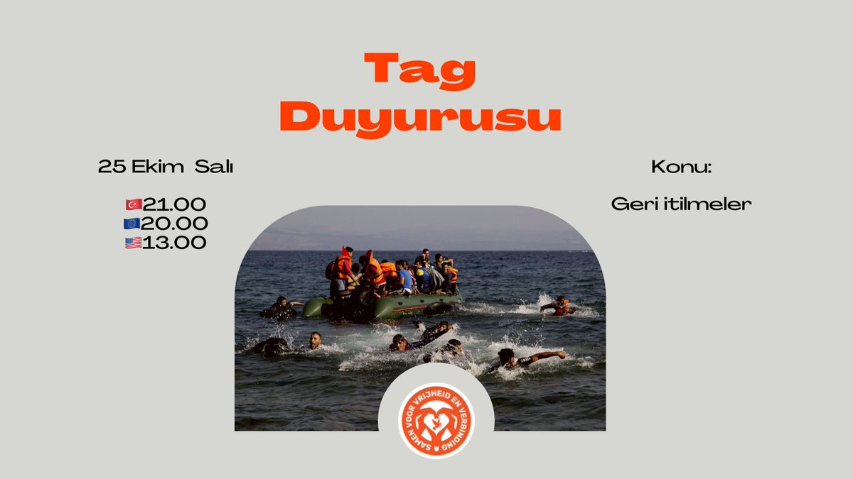 TrendRights_TR's tweet photo. Konu: Geri itilmeler( push back)

Duyuru: Türkiyede hukuksuzluğa ve işkenceye maruz kalan mağdurlar, Yunanistan tarafında hukuksuz bir şekilde geri itiliyor. Push back'lere dur demek için sosyal medyada desteklerinizi bekliyoruz.

HukukDevleti İstiyoruz https://t.co/UEQL41g02q
