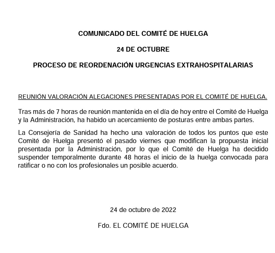 zupo21's tweet photo. ✅ Más de 7 horas de negociación y ya tenemos un acercamiento de posturas que propicia la suspensión temporal de la Huelga en #SAR y #SUAP

📢 Mañana valoraremos con nuestra afiliación los puntos tratados en la reunión del Comité de Huelga #CCOOSeMueve @fssccoo @CCOOMadrid https://t.co/ygYwBHIi7e