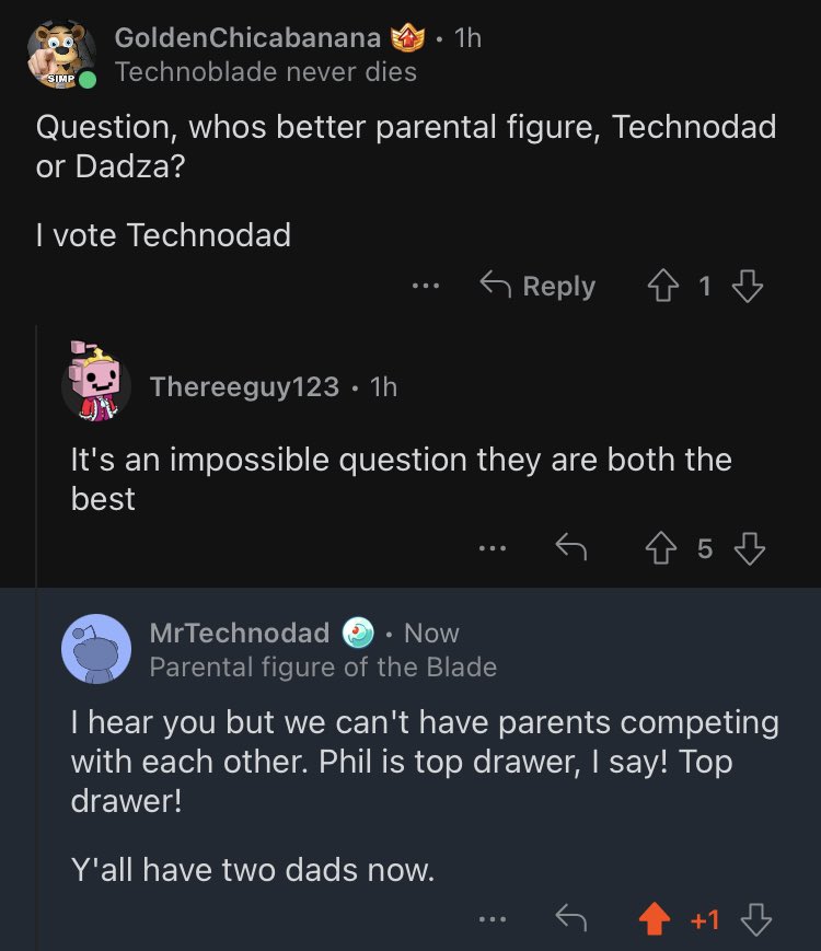 all the love to technodad (I'm sorry phil) : r/Technoblade