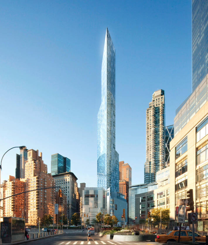 Anyone know the story on this MeierPartners proposal for 3 Columbus Circle? Or any proposal for the site? I haven't heard of any competition or development on that block behind MAD. MP website has some renderings and design description but no other info: meierpartners.com/project/columb…