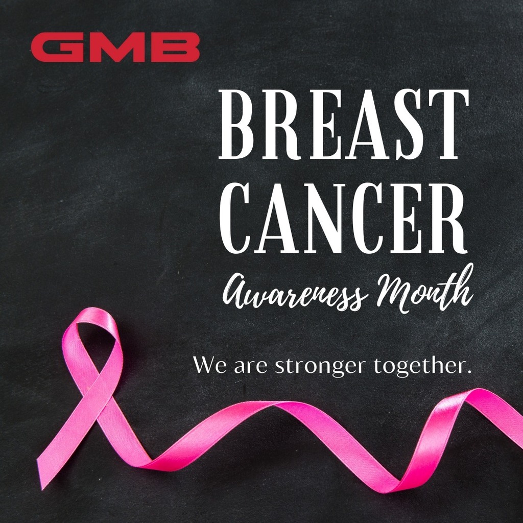 GMBNorthAmerica's tweet photo. Awareness is power. We are stronger together.💪🏻
Supporting Breast Cancer Awareness Month. 

#October #BreastCancerAwareness #StayStrong #FightTogether #GMB https://t.co/fvhYhB1qc7