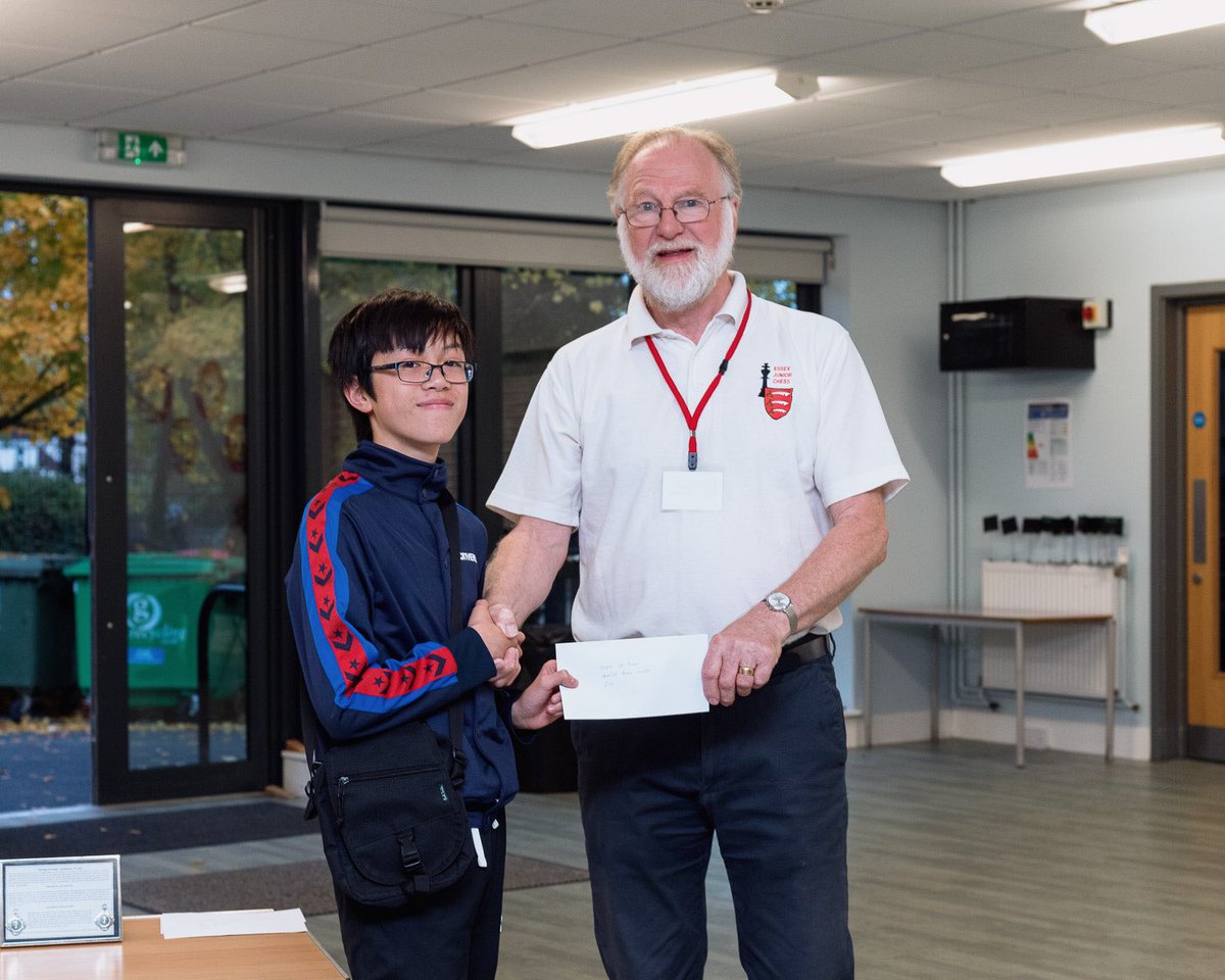 Colchester Junior Chess Club (@colchessjr) on Twitter photo Congratulations to all of our Colchester Juniors who took part in the Essex Grand Prix Sunday! We are always so impressed with the progress our juniors make and the beautiful games of chess that they play. <a href="/EssexJrChess/">Essex Junior Chess Association</a> <a href="/ecfchess/">English Chess Federation (ECF)</a>
Our prize winners:
Grace 🥇
Vince 🥈
Nathan 💷 Congratulations to all of our Colchester Juniors who took part in the Essex Grand Prix Sunday! We are always so impressed with the progress our juniors make and the beautiful games of chess that they play. <a href="/EssexJrChess/">Essex Junior Chess Association</a> <a href="/ecfchess/">English Chess Federation (ECF)</a>
Our prize winners:
Grace 🥇
Vince 🥈
Nathan 💷