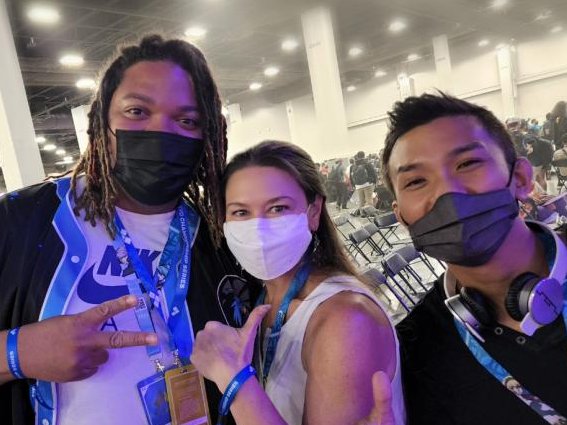 Ke11yAnn_'s tweet photo. @Romulus_Himself @CoachZOL @JDashPrime 😊It was a pleasure working with @Romulus_Himself and @AphroDynamek at #SamSho #Evo #VG22 Would love to have you both on commentary for #VGOn23 if you're interested/available! 🎙️📹🌐💬 https://t.co/IK5px7jumT