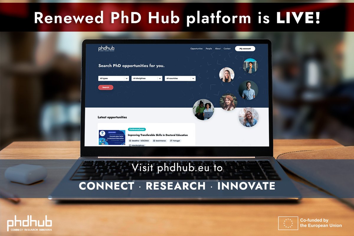 Uni_Foundation's tweet photo. The revamped #PhDHub has been created to connect #researchers, enterprises and society.
It promotes intersectoral, interdisciplinary, international collaboration and fosters innovation.
๐ฏIt's up to you to make the most of it: https://t.co/mvLbFDv6Rp
#phdlife #europeanresearch https://t.co/bE8Gh8P8Z5