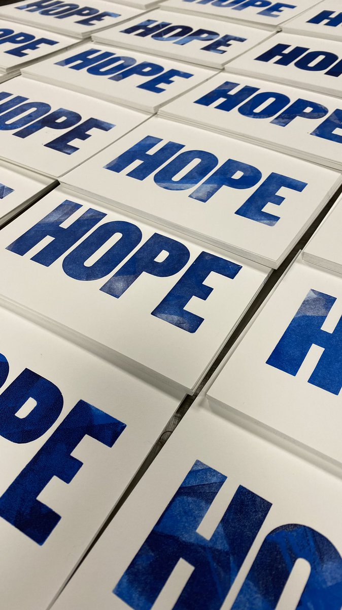 HowardIronWorks's tweet photo. Hope is being able to see that there is light despite all of the darkness - Desmond Tutu.

#letterpress #woodtype #handinking #vandercook #proofpress #printingmuseum 
@lighthousegrief https://t.co/WIpJSGH3OC