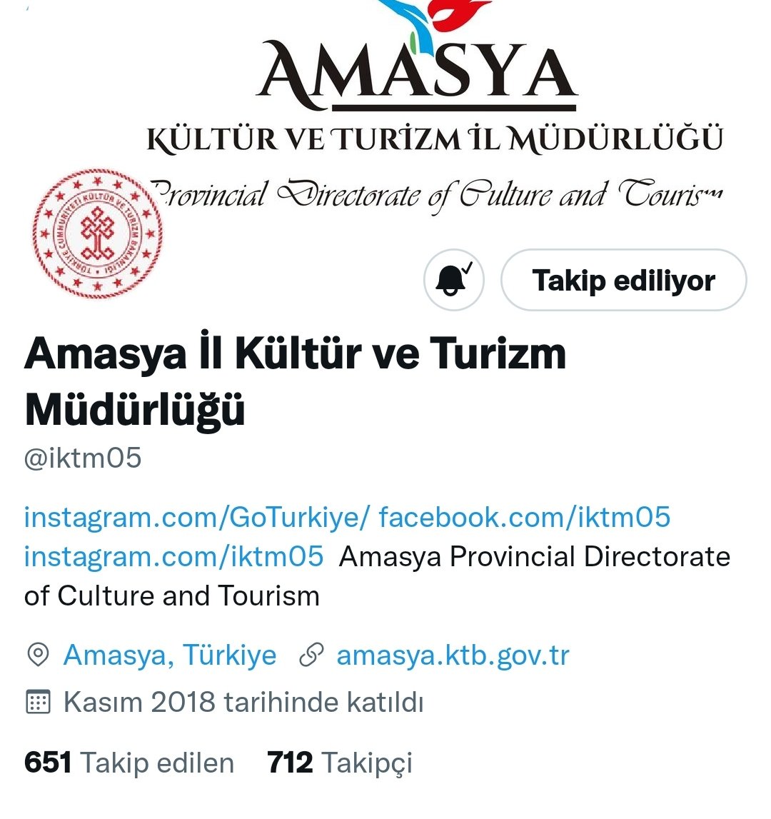 HAYDİ AMASYALI HEMŞERİMİZ   Amasya özlemi çekenler  sosyal medya hesabımızı takip edin Amasya hasreti bitsin tek tıklamanız gerek link 👉<a href="/iktm05/">Amasya İl Kültür ve Turizm Müdürlüğü</a> 👈