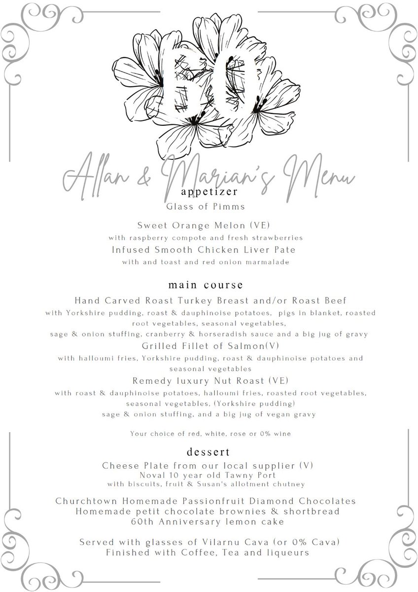 Remedy Lord St is closed on Sunday for my parents 60th Wedding Anniversary. Menu looks amazing. Going to do this on Sundays in Churchtown ♥️