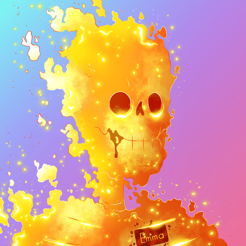 one of the most awesome trait i saw in <a href="/MadSkullz_NFT/">MadSkullz Legacy</a> !! this is one of my favourite attribute  because its FIREEEEEE 🔥🔥🔥🔥🔥🔥🔥

the holder is really lucky to have this wonderful forgottenzzz :) :)