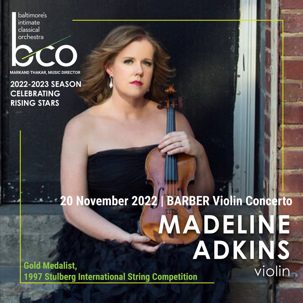 BaltChamOrch's tweet image. Our concert with #MadelineAdkins at Kraushaar Auditorium, Goucher College is less than a month away! How about getting your tickets today? thebco.org/tickets