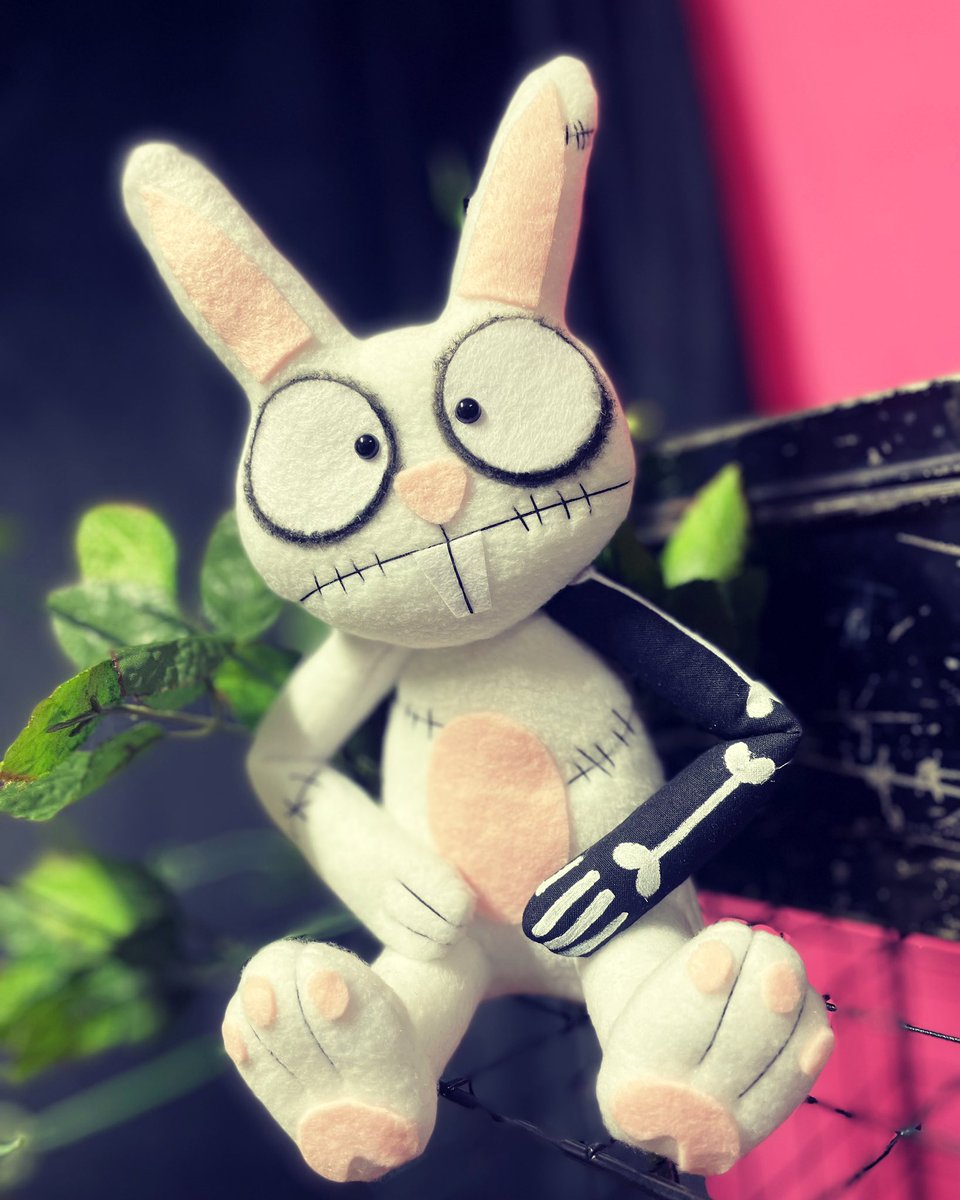 Zombie Bunny 🐰 ‘Move over cute fuzzballs and make way for Zombie Bunny!…’ ⭐️ etsy.com/uk/listing/972… ⭐️ . . . #pinsandneedles #bunny #zombiebunny #zombunny #bunnies #zombierabbit #alt #halloweenhomeware #halloweendolls #halloween #gothichomeware #gothicdolls #gothichome