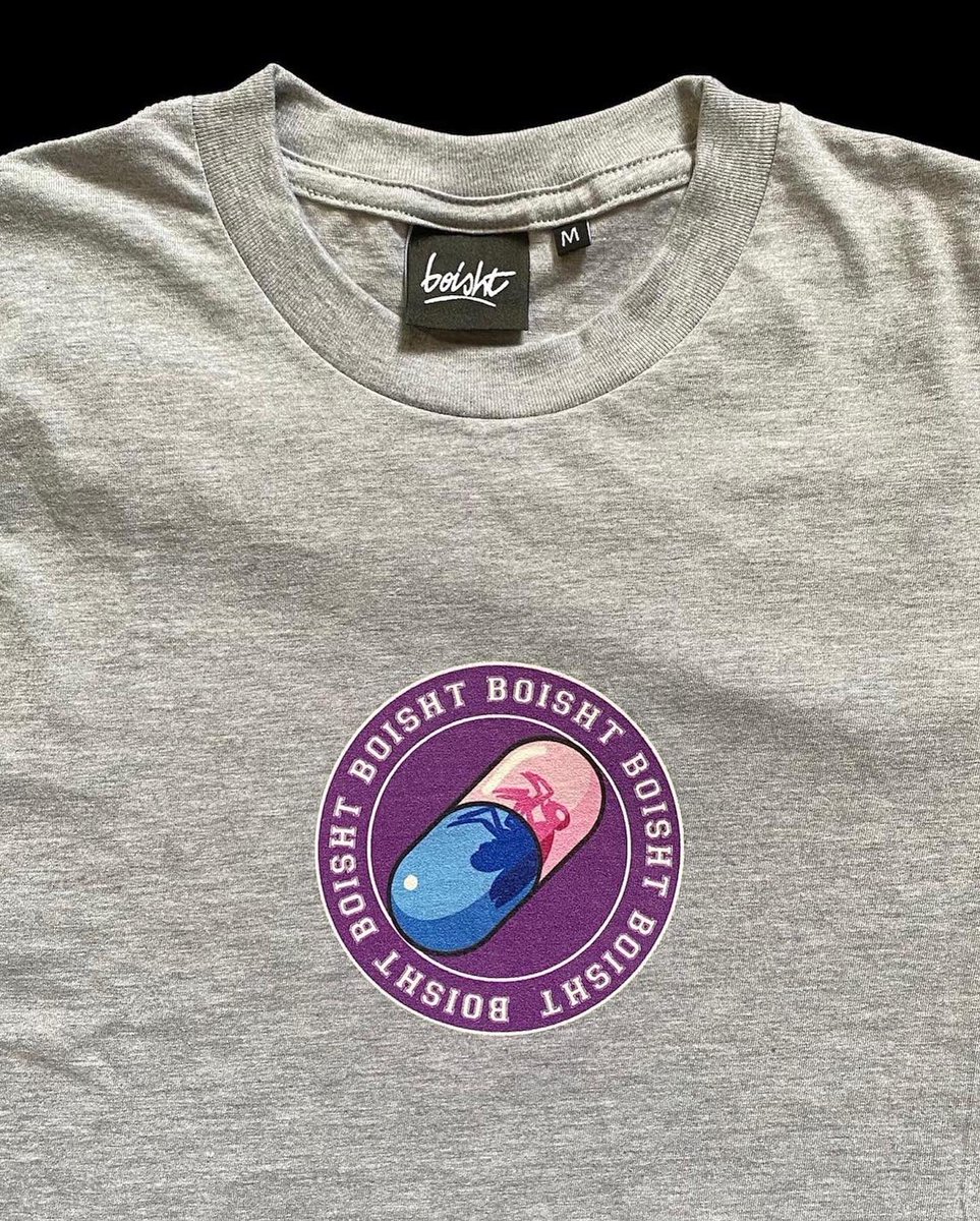 BOISHT's tweet image. PILL Tee on SALE for only £15!! 💊 

boisht.co.uk/product/pill-t…