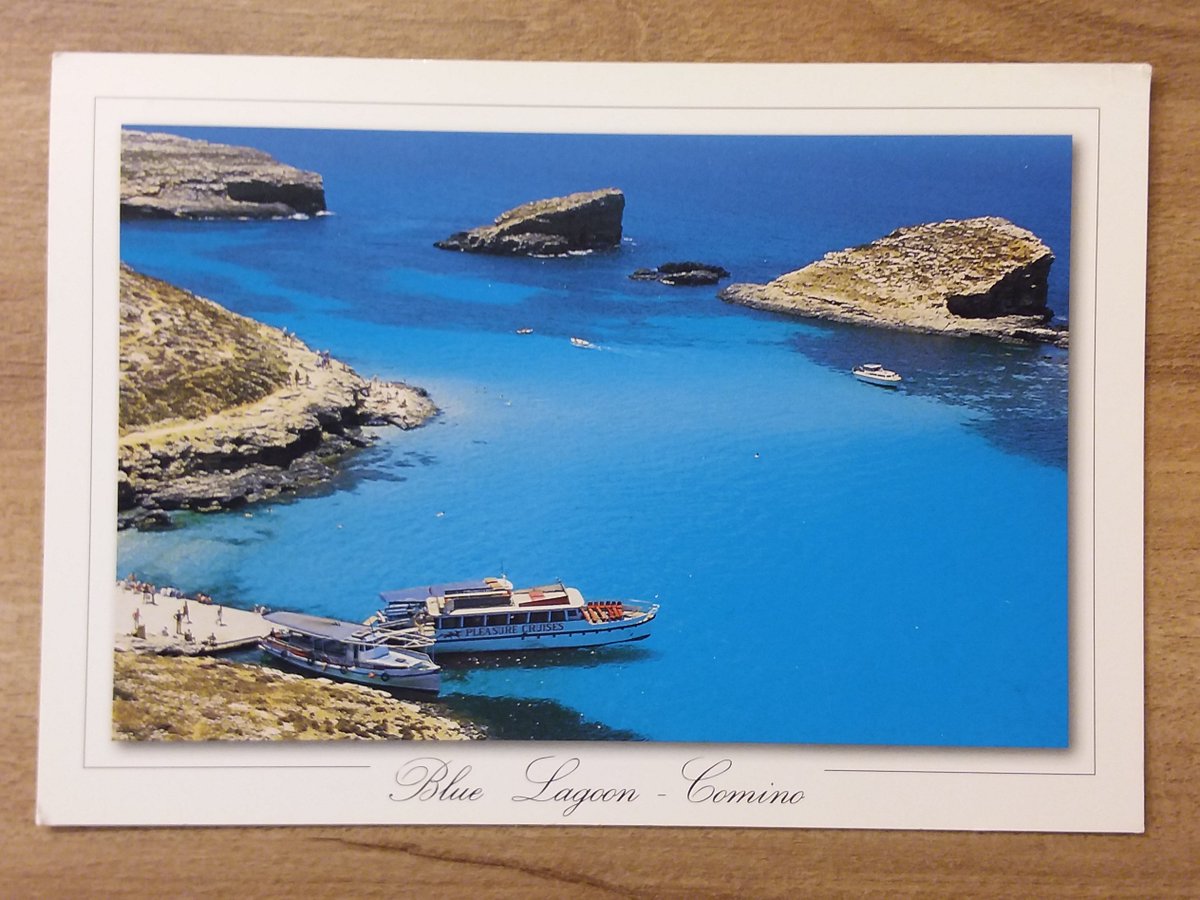 AvenidaRustavel's tweet photo. Blue Lagoon, Comino, MALTA 🇲🇹 #bluelagoon #bluelagoonmalta #comino #cominoisland #malta #malte #мальта #mediterraneansea #mediterraneo #postcards #postcardcollection #mypostcardcollection #postales #stamps #stampscollection #philately #postcrossing #visitmalta #moretoexplore https://t.co/1ah4R8tOrC