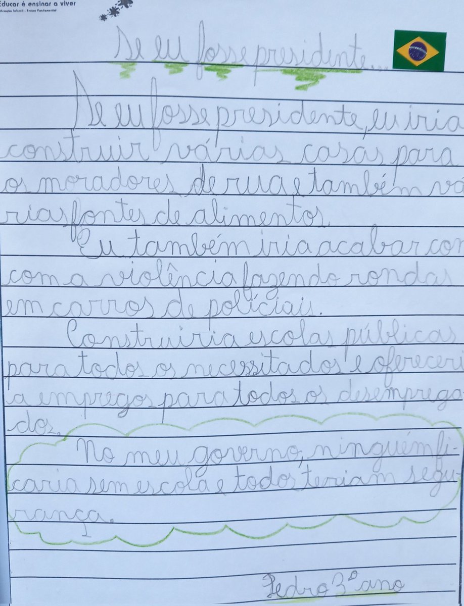 NatBini's tweet photo. Pedro, 8 anos.
Pode não ser um futuro presidente.
Mas já matou a mãe de orgulho! https://t.co/tMbrWEYRKq