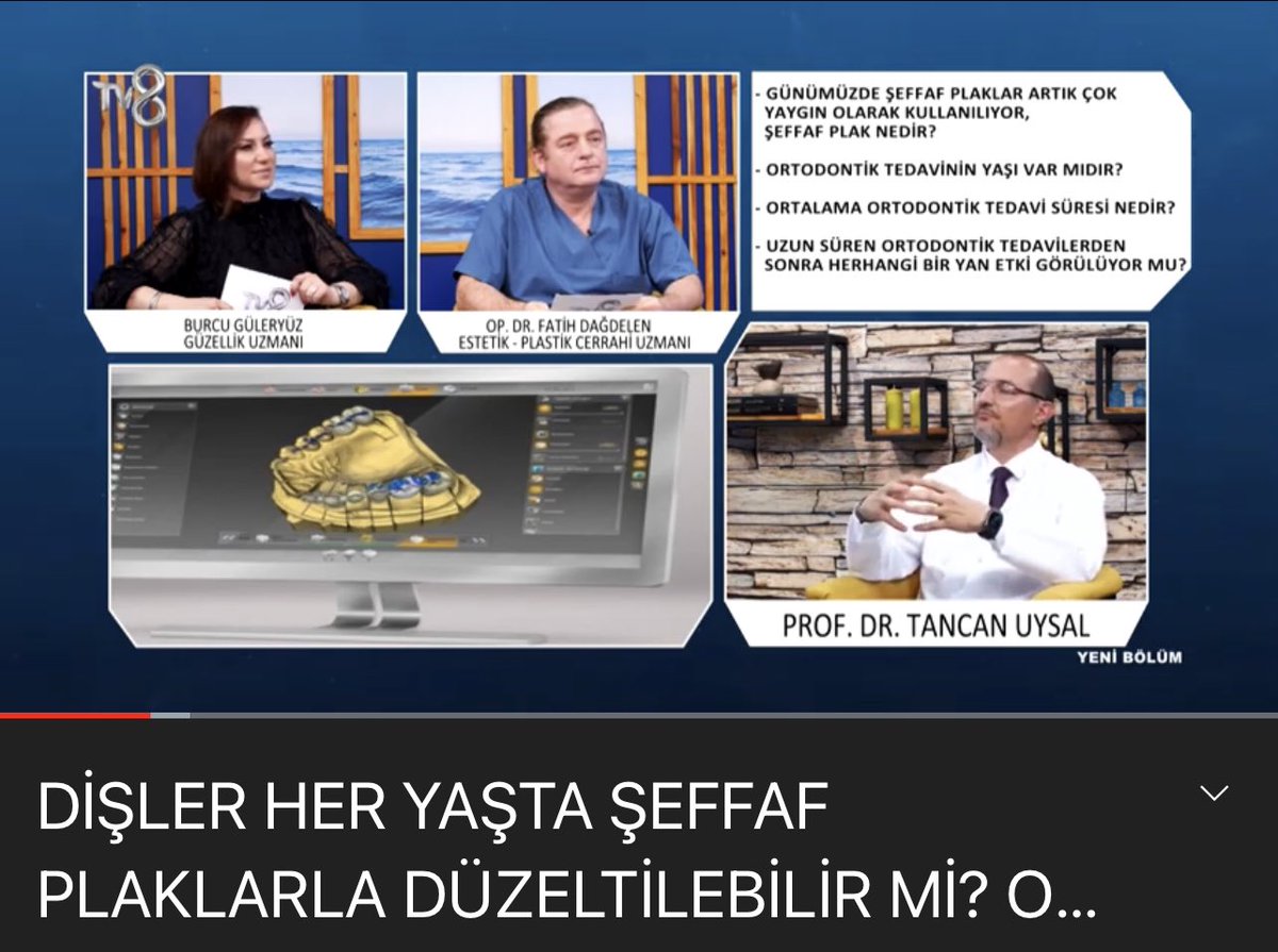 DİŞLER HER YAŞTA ŞEFFAF PLAKLARLA DÜZELTİLEBİLİR Mİ? ORTALAMA TEDAVİ SÜR... youtu.be/cKs9DsluvDw <a href="/YouTube/">YouTube</a> aracılığıyla
